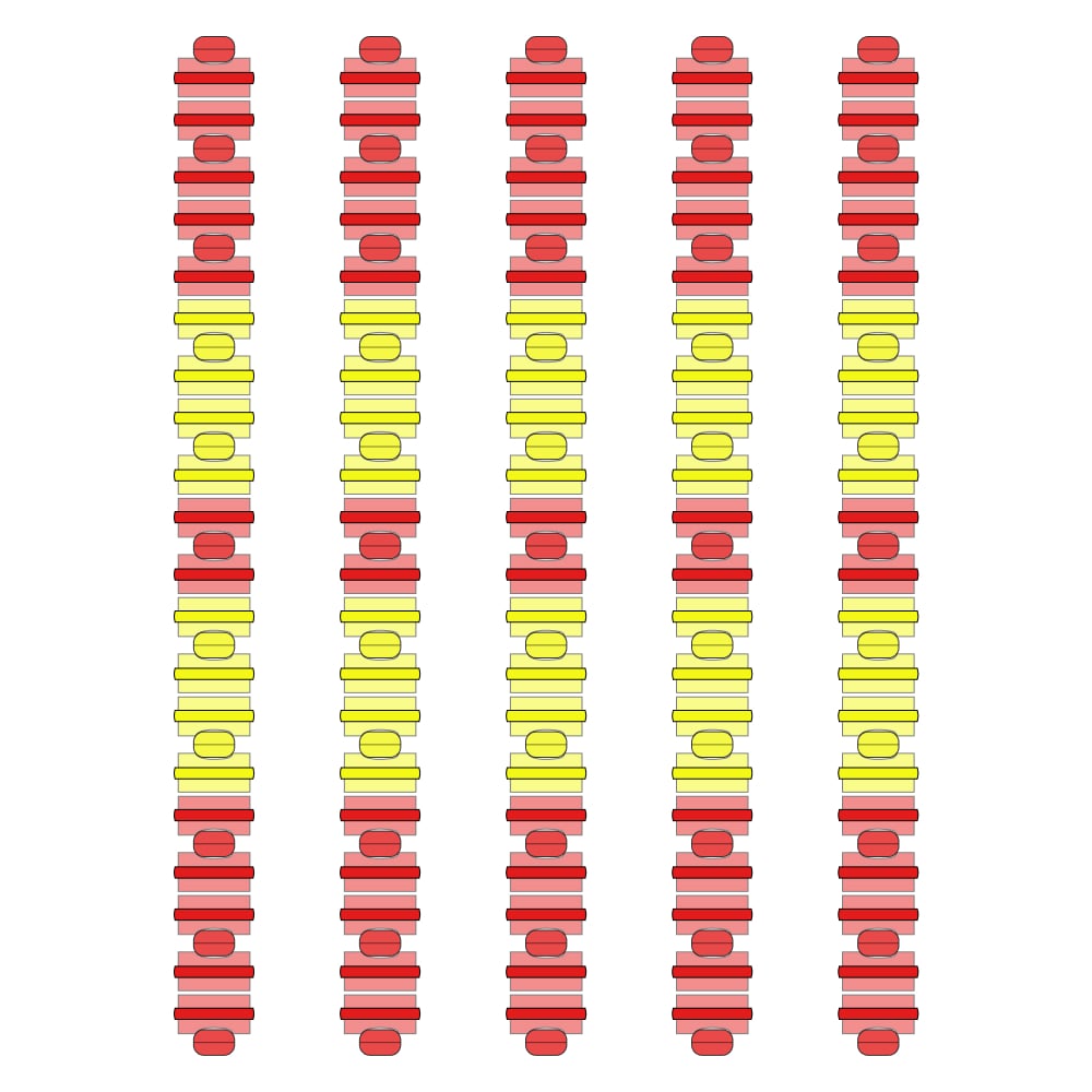 Разделитель дорожки Hayward Big Red/Yellow, AISI 316, 25 м