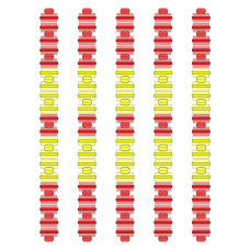 Разделитель дорожки Hayward Big Red/Yellow, AISI 316, 25 м