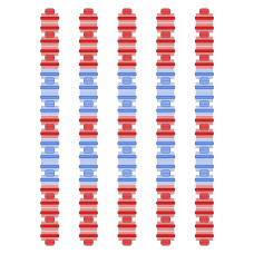 Разделитель дорожки Hayward Big Red/Blue, AISI 316, 25 м