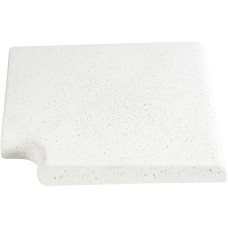 Угловой копинговый камень Aquazone Tuff 320x400x50-25 мм, белый (пористый)