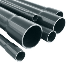 Труба ПВХ (PVC-U) напорная клеевая Lareter PN25 d50 мм, без раструба, 6 м