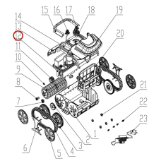 Привод и аккумулятор для пылесоса Wybotics WY200