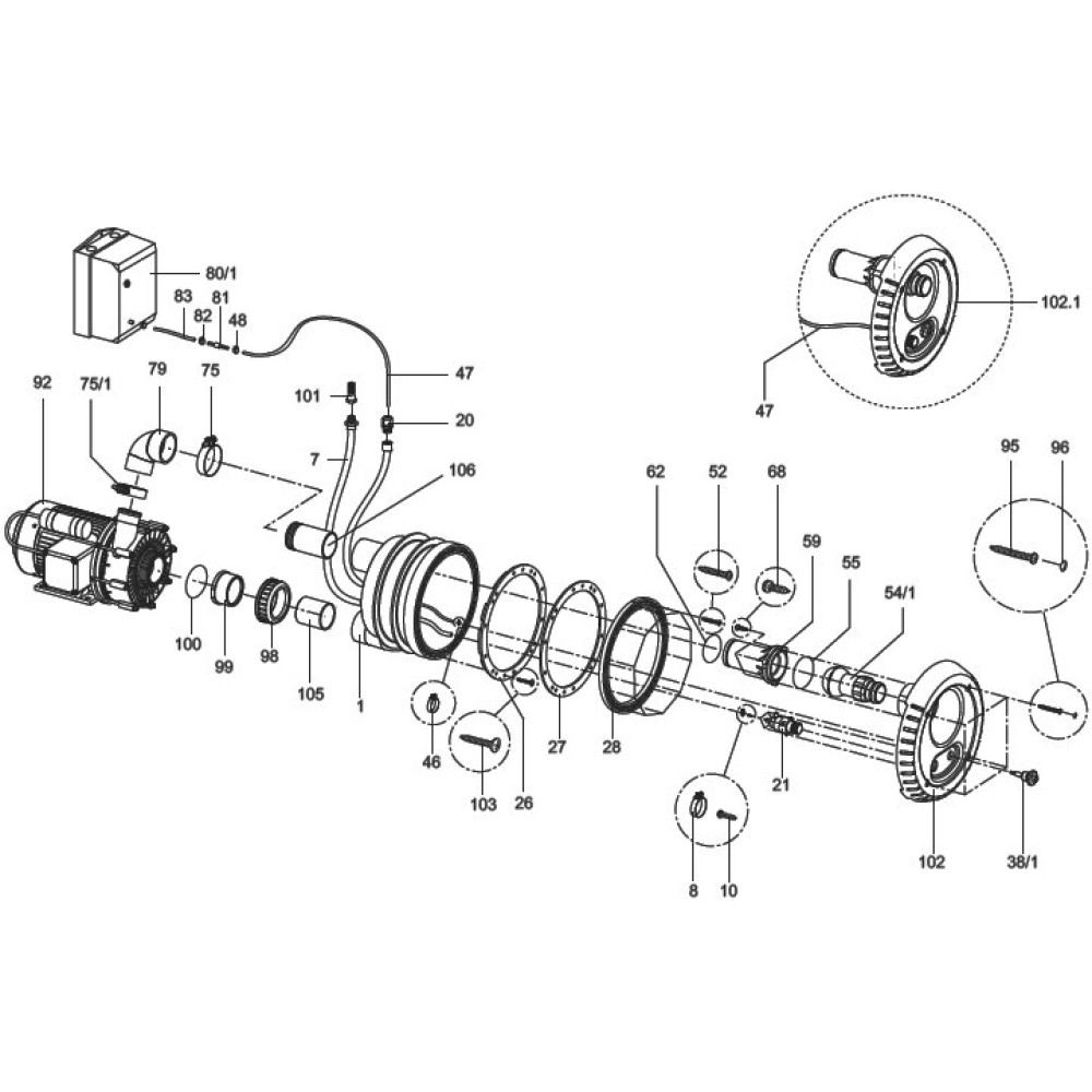 Закладная часть под противоток Speck BADU Jet Smart