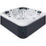 Гидромассажный бассейн Passion Spas Relax (204х204х85 см), Серебристо-белый