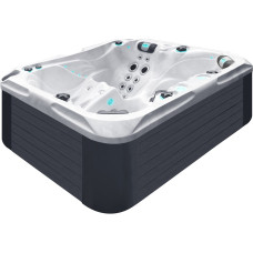 Гидромассажный бассейн Passion Spas Happy (213х175х83 см), Серебристо-белый