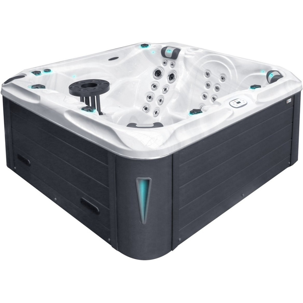 Гидромассажный бассейн Passion Spas Pleasure (215х200х91 см), Серебристо-белый