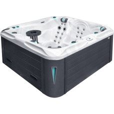 Гидромассажный бассейн Passion Spas Pleasure (215х200х91 см), Серебристо-белый