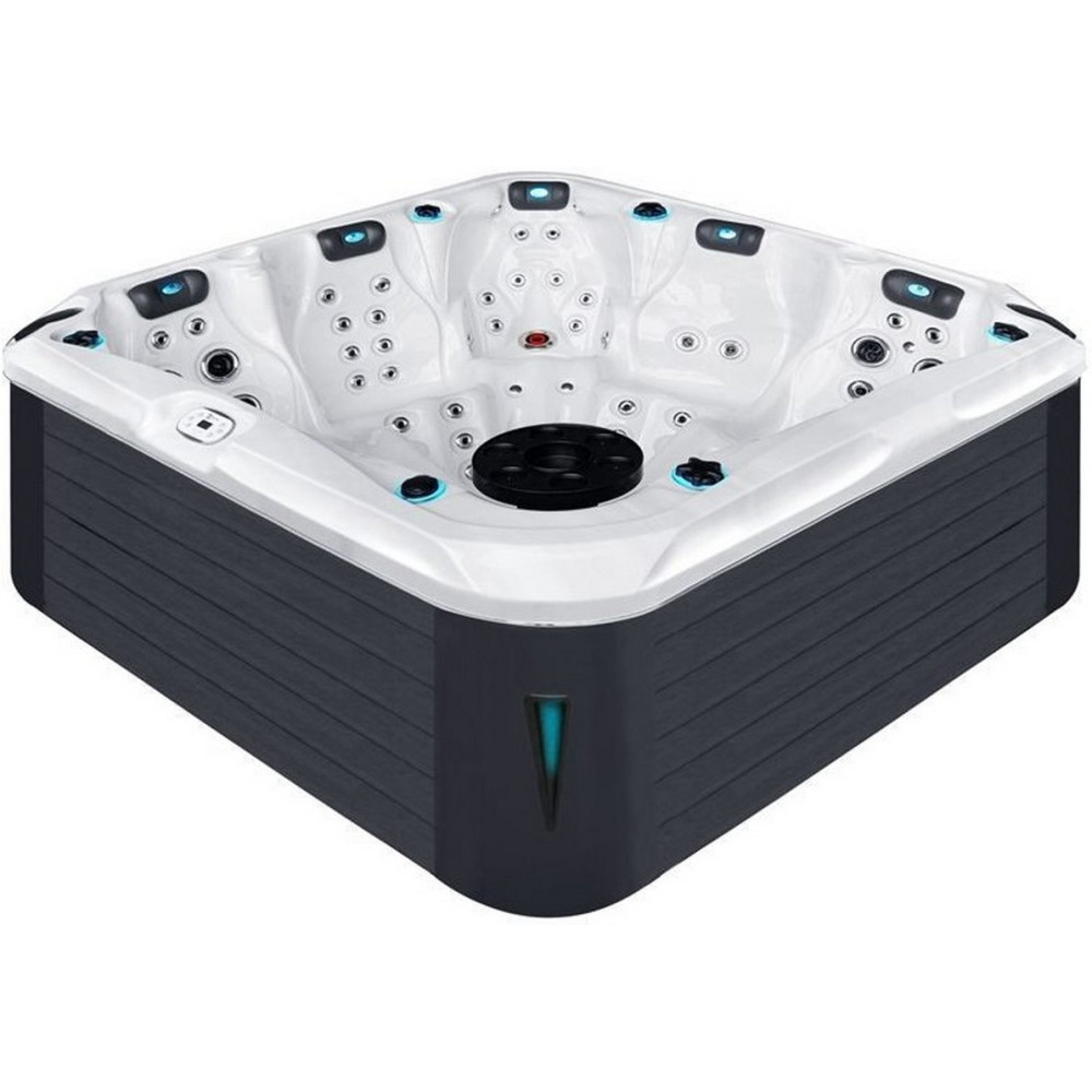 Гидромассажный бассейн Passion Spas Devotion (230х230х91 см), Серебристо-белый