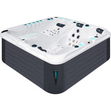 Гидромассажный бассейн Passion Spas Euphoria Mighty Wave (230x230x91 см), Серебристо-белый