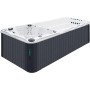 Плавательный SPA бассейн Passion Spas Dynamic Deep (590x227x155 см), Серебристо-белый