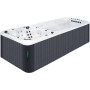 Плавательный SPA бассейн Passion Spas Vitality Deep (708x225x155 см), Серебристо-белый