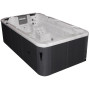 Плавательный SPA бассейн Passion Spas Aquatic 1 Eco (400x228x126 см), Серебристо-белый