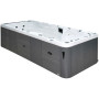 Плавательный SPA бассейн Passion Spas Aquatic 5 (580x228x155 см), серебристо-белый.
