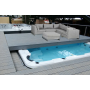 Плавательный SPA бассейн Passion Spas Fitness 2 Deep (500x228x152 см), Серебристо-белый
