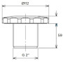 Форсунка стеновая Flexinox 87198022 (4.5 м3/ч) под бетон, 2"