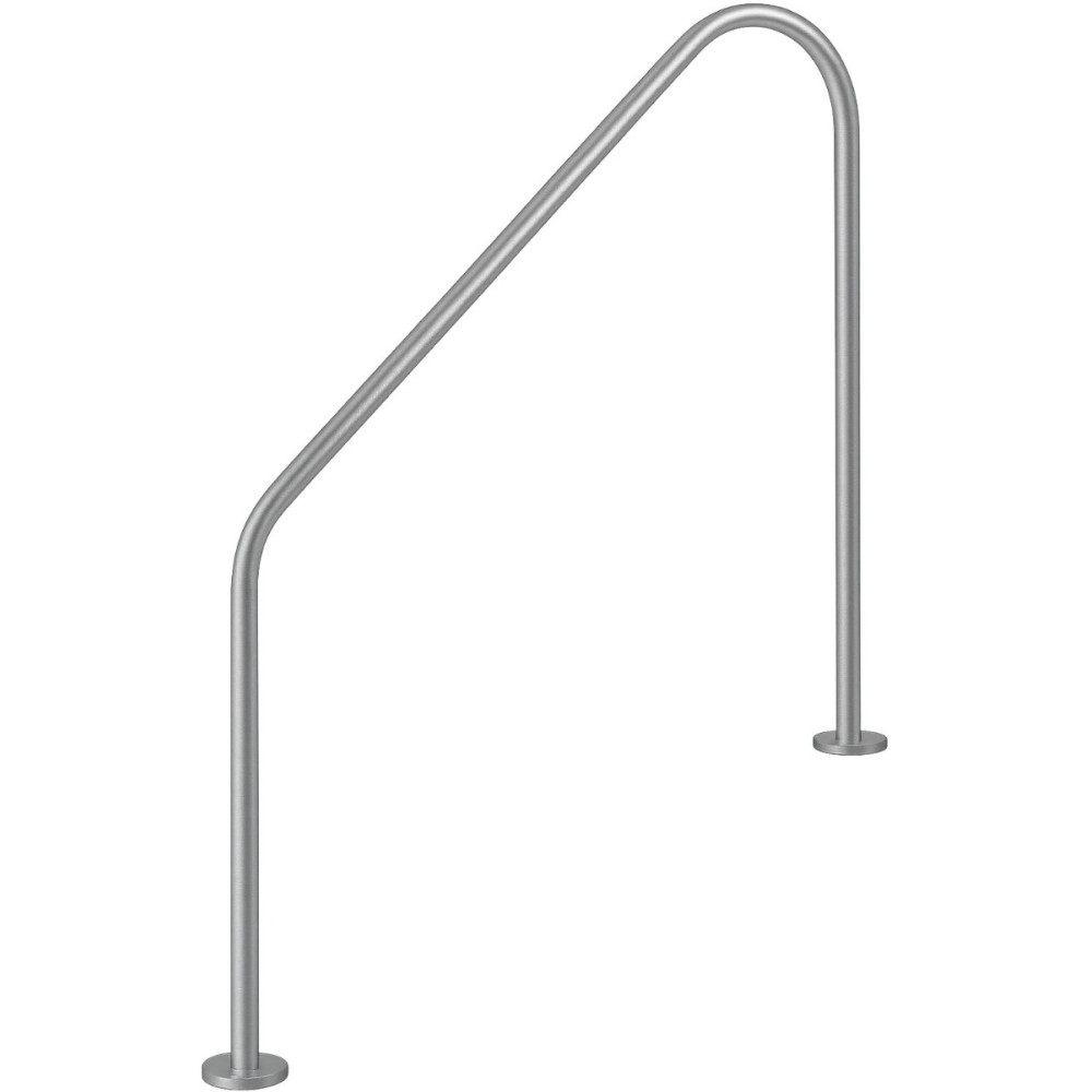 Поручень Flexinox 87162260 для римской лестницы 2-BEND (1829 мм, фланец, AISI-316L)