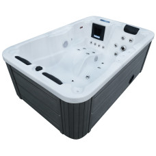 Гидромассажный бассейн Aquajoy Alicante (205х130х70 см), Серебристо-белый мрамор