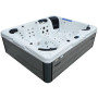 Гидромассажный бассейн Aquajoy Saint-Tropez (280х230х95 см), Серебристо-белый мрамор