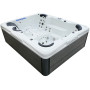 Гидромассажный бассейн Aquajoy Saint-Tropez (280х230х95 см), Серебристо-белый мрамор