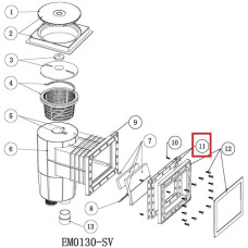 Прокладка Emaux фланца скиммера EM0130 (лайнер) Standart (2021105)