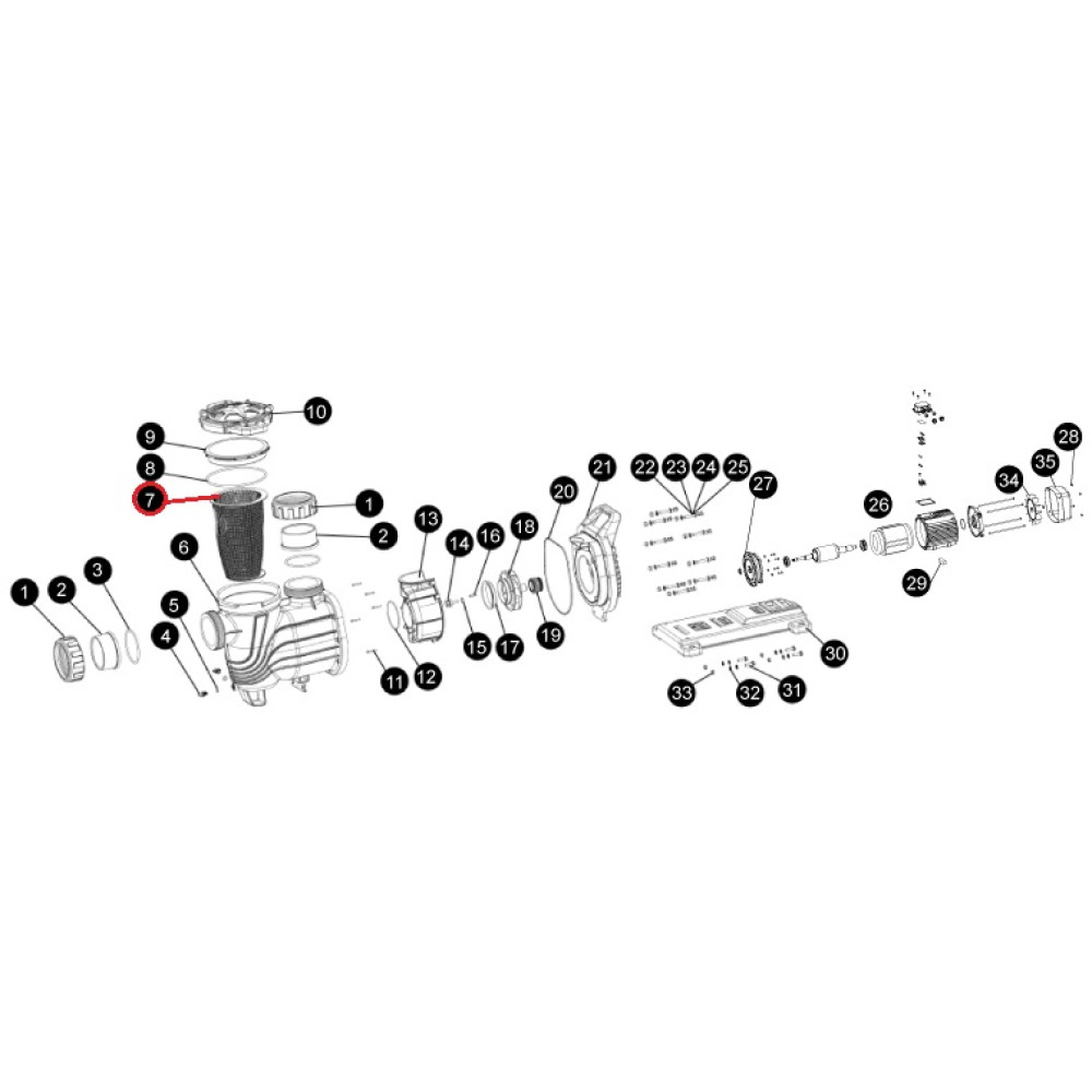 Корзина префильтра насоса SLP, (A34080052 №7)