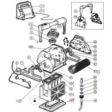 Нижняя крышка для робота-пылесоса Hayward TigerShark (RCX75000-236)