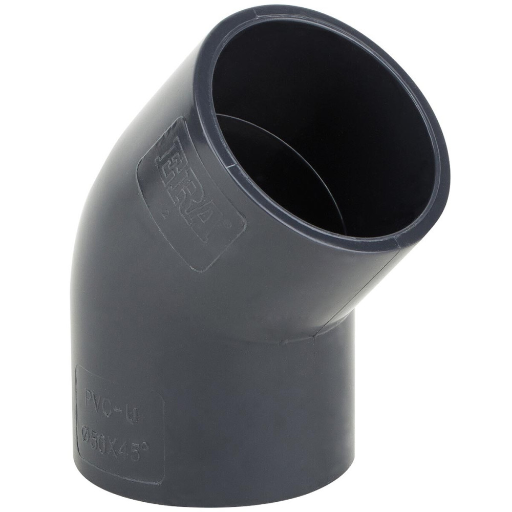 Колено ПВХ Era USE0190 45°, d90 мм