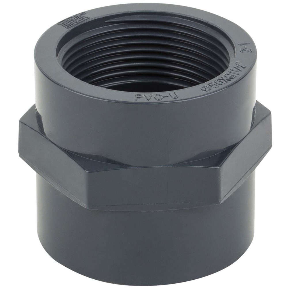 Муфта ПВХ Era US01150х1.1/2", с внутренней резьбой d50х1-1/2"