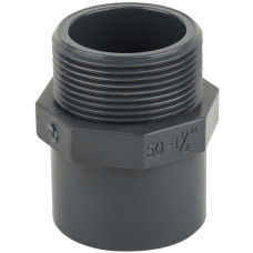 Муфта ПВХ Kripsol MR30 63.C редукционная, с наружной резьбой, d50-63х2"