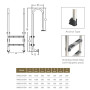 Лестница для бассейна Emaux Muro NMU515-SR (5 ступеней), AISI-304