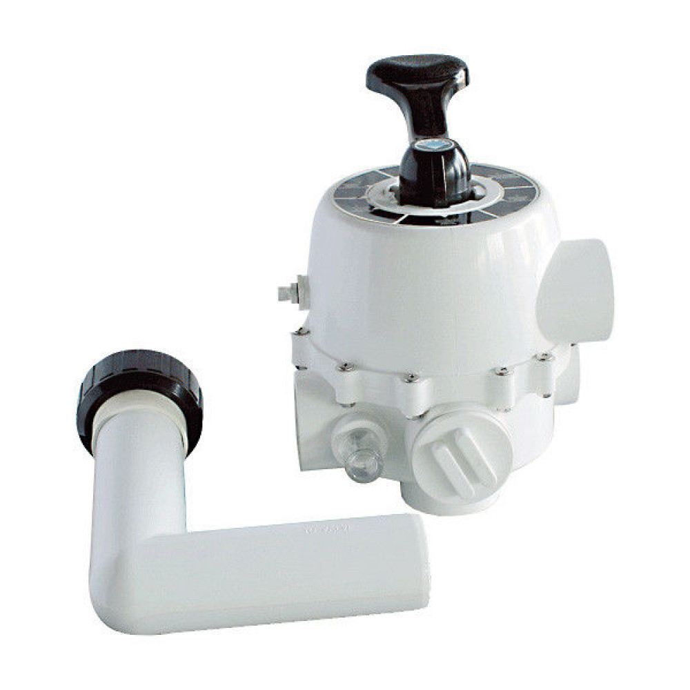 Кран шестиходовой Emaux MPV04 S700-S1200 (88280813W), (2", боковое подключение)