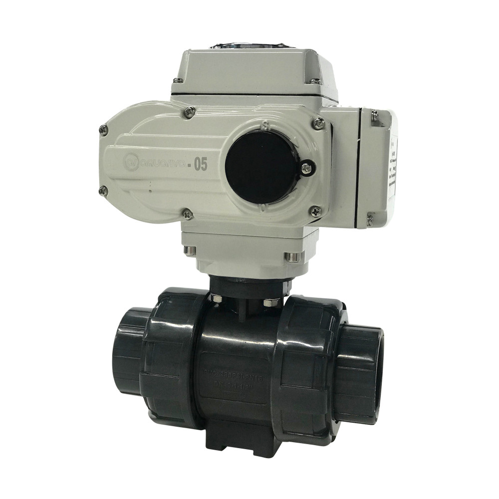 Кран шаровый с электроприводом Aquaviva d50 мм.