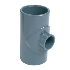 Тройник ПВХ Effast RDRTRD050E 90° редукционный, d50x40 мм