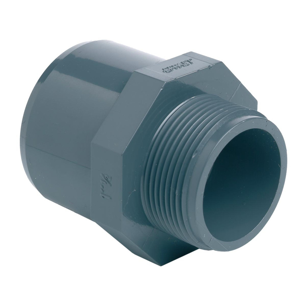 Муфта ПВХ Effast RGRAMG075H переходная, с наружной резьбой d75x90x2-1/2"