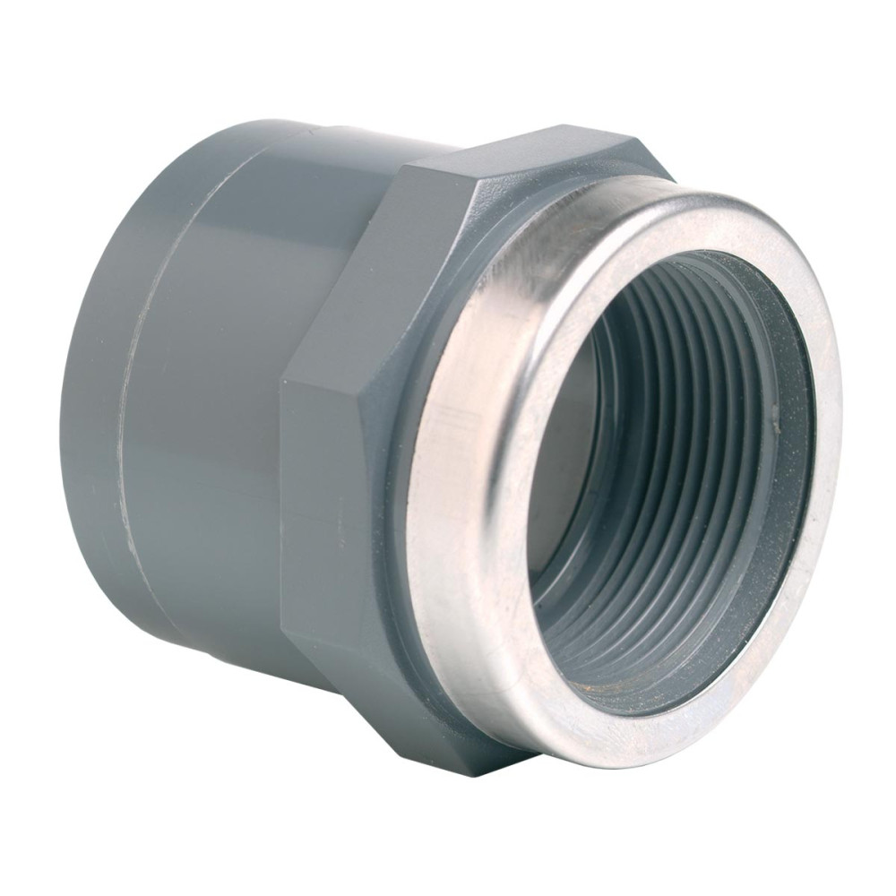 Муфта ПВХ Effast RGRMAR040E переходная, c металлическим кольцом d40x1-1/4"