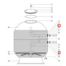 Муфта-фланец для Aquaviva 1050-1250 мм Female