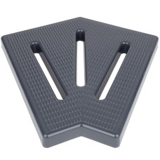 Угловой элемент Aquaviva KKG-25-2 для переливной решетки, 45°, 245х25 мм (серый)