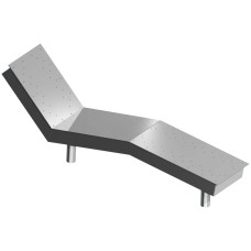 Лежа аэромассажная Aquaviva цельная, под бетон.