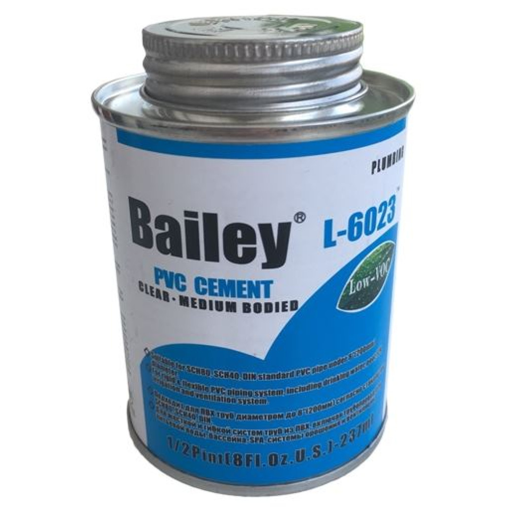 Клей для труб ПВХ Bailey L-6023 237 мл.