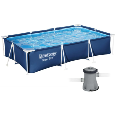 Детский каркасный бассейн Bestway 56411 (300x201x66) с картриджным фильтром