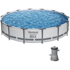 Каркасный бассейн Bestway 56595 (427х84 см) с картриджным фильтром.