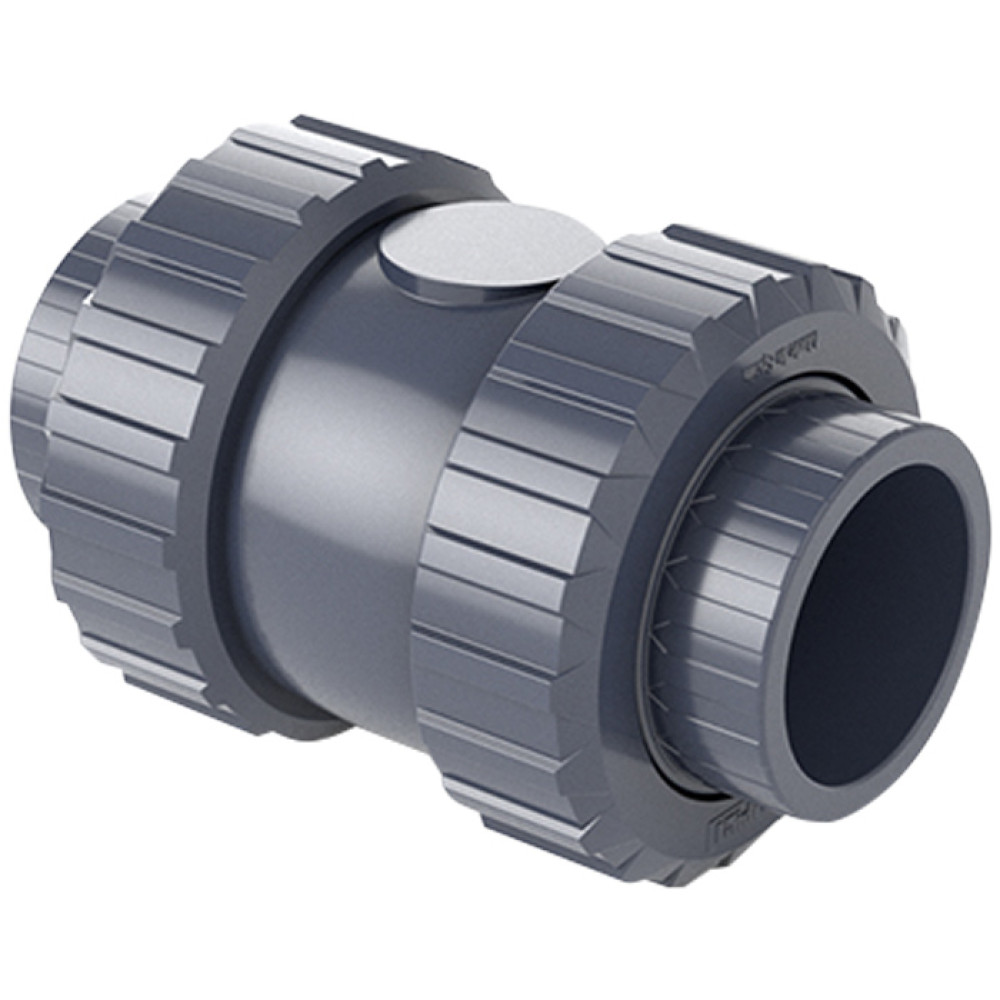 ПВХ обратный клапан Hidroten 1016003 пружинный, с уплотнителем EPDM, d32 мм