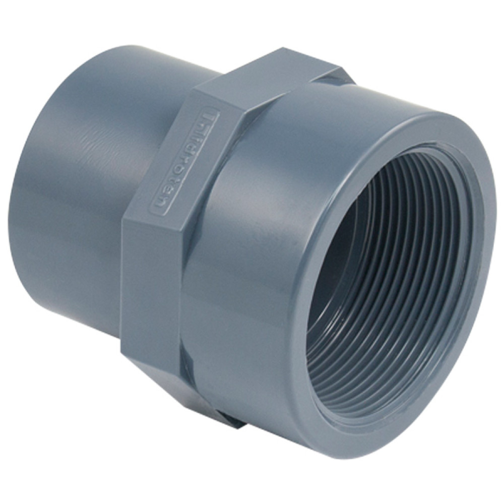 Двойной ПВХ адаптер Hidroten 1002125, муфта/втулка, BP, d50-63 мм, 2"