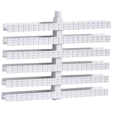 Переливная решетка Aquaviva Classic с центральным соединением 145x25 мм (белая, 1-е соединение)