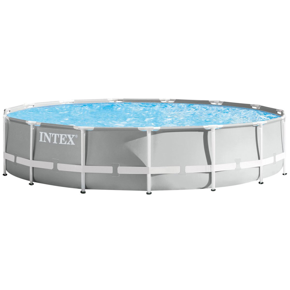 Каркасный бассейн Intex 26724 (457х107 см) с картриджным фильтром, лестницей и тентом.