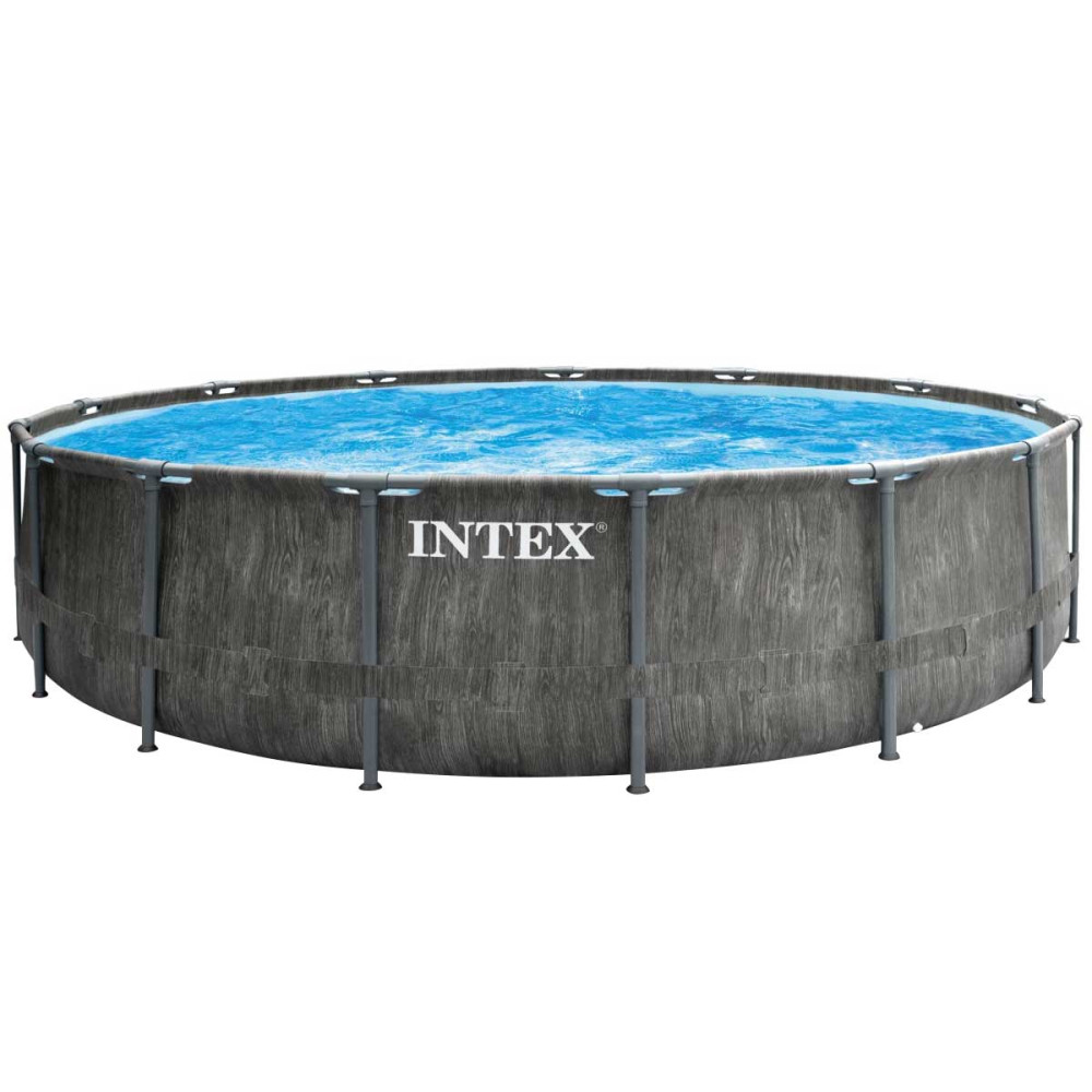 Каркасный бассейн Intex 26742 GREYWOOD (457х122 см) с картриджным фильтром, лестницей и тентом.