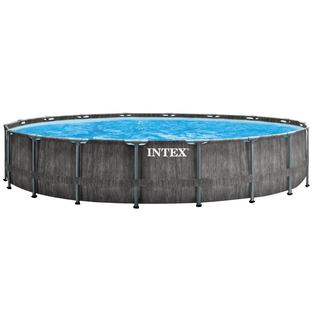 Каркасный бассейн Intex 26744 GREYWOOD (549х122 см) с картриджным фильтром, лестницей и тентом.