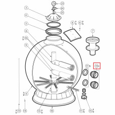 Муфта SX244PX для фильтра Hayward PRO
