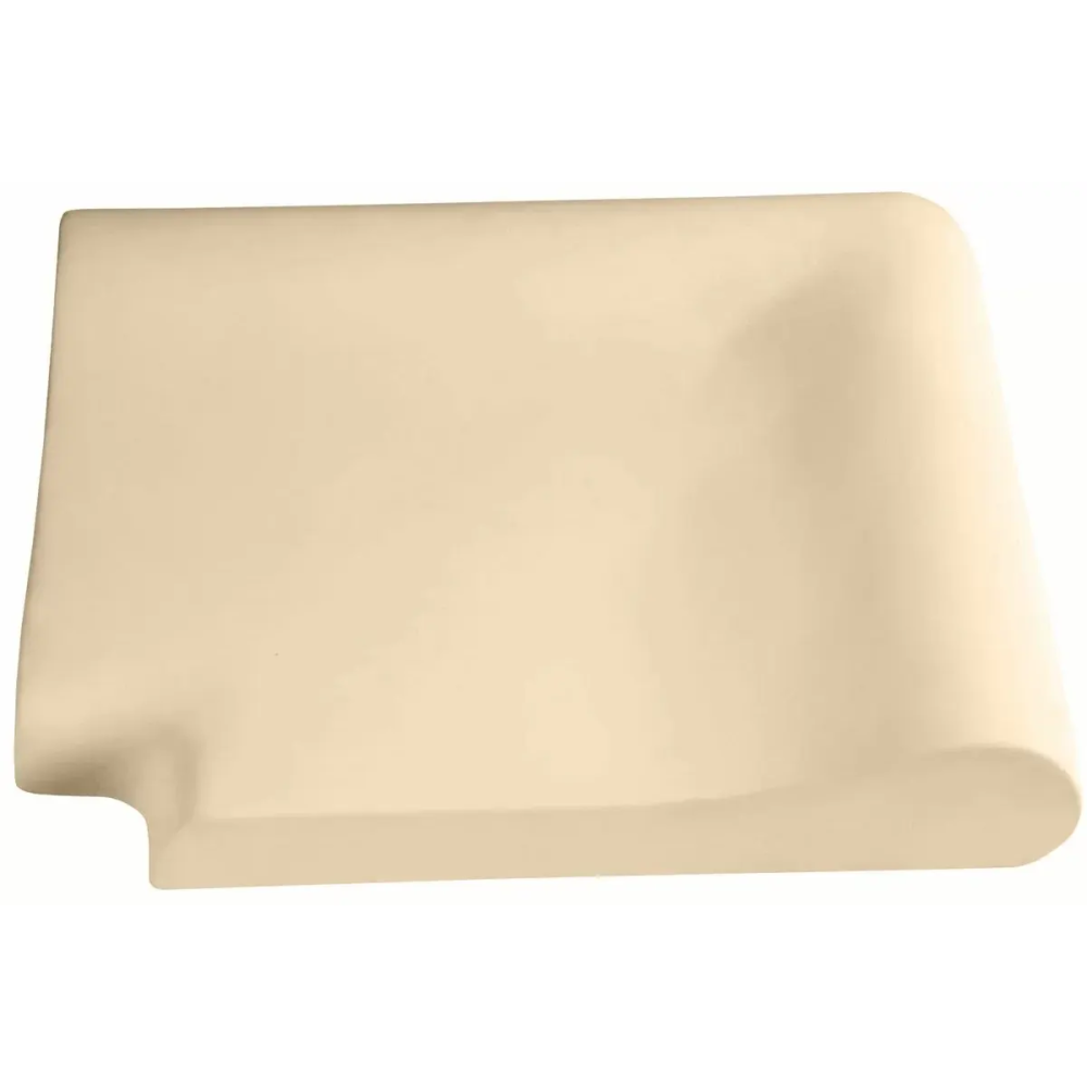 Угловой копинговый камень Aquazone наружный, 320x400x50-25 мм (бежевый)