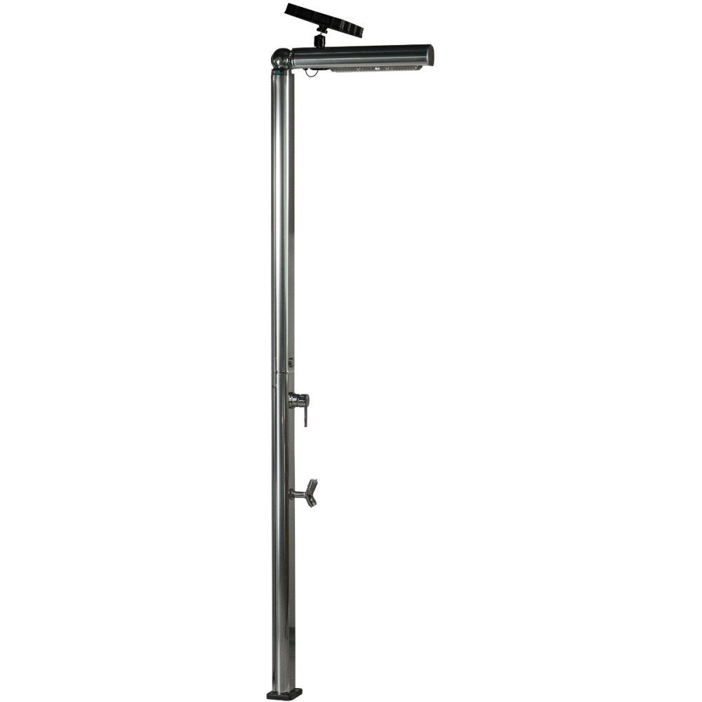 Душ уличный Aquaviva Quick с подсветкой и мойкой для ног, алюминий Q825/9007-QL